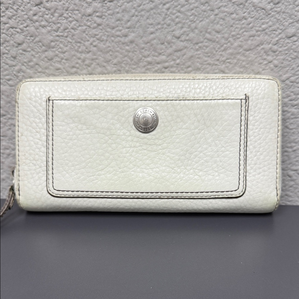 Coach Cream Leather Wallet